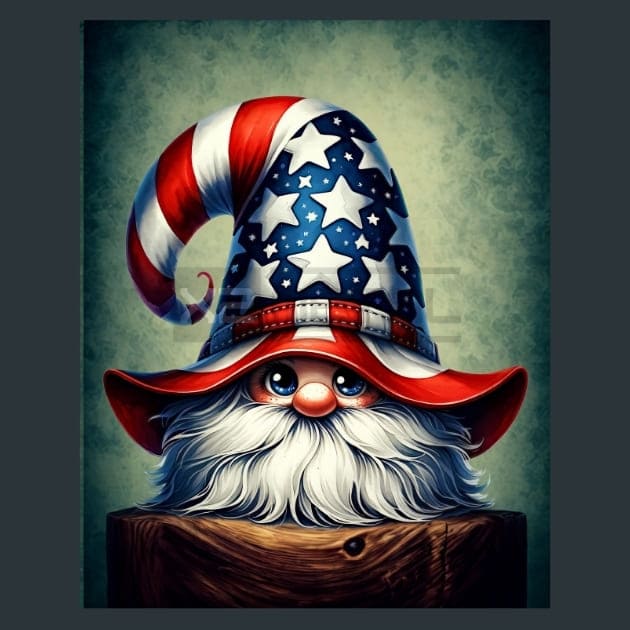 Liberty Gnomes 43 Metal Wall Art and Desktop Mouse Pad by X2Metal