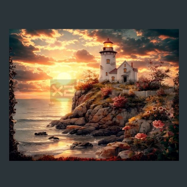 Light-house-Glow-4-Metal-Prints