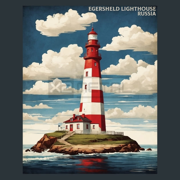 Lighthouse Egersheld Russia Metal Prints Posters and Mouse Pads