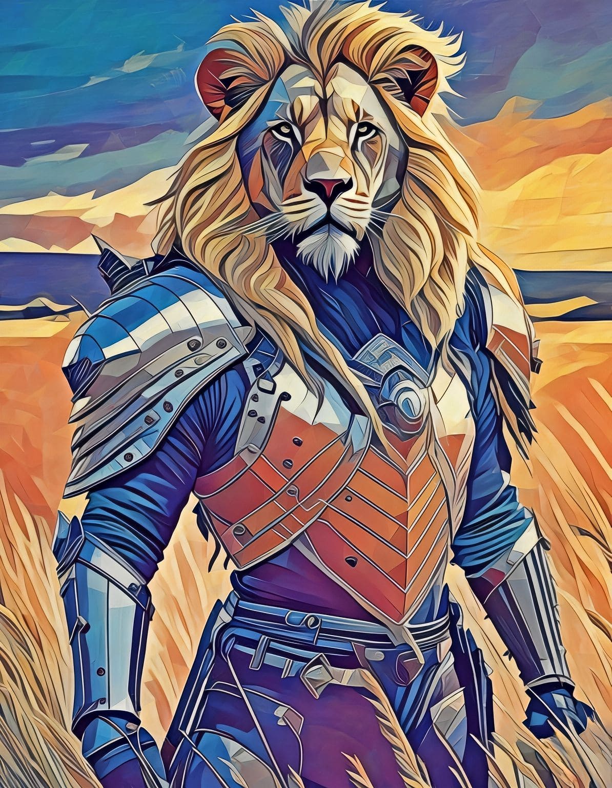 Lion Art Metal Prints