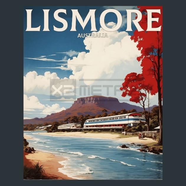 Lismore Australia Metal Wall Art and Desktop Mouse Pad by X2Metal