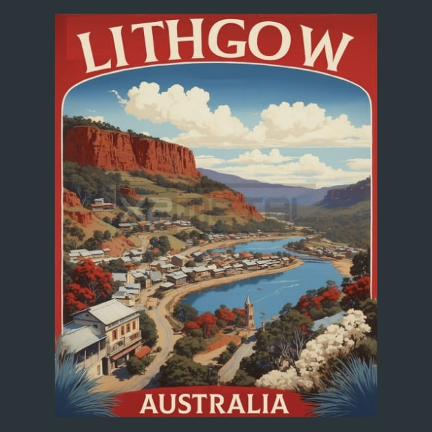 Lithgow Australia Metal Wall Art and Desktop Mouse Pad by X2Metal
