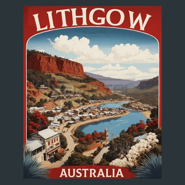 Lithgow Australia Metal Wall Art and Desktop Mouse Pad by X2Metal