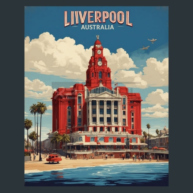 Liverpool Australia Metal Wall Art and Desktop Mouse Pad by X2Metal