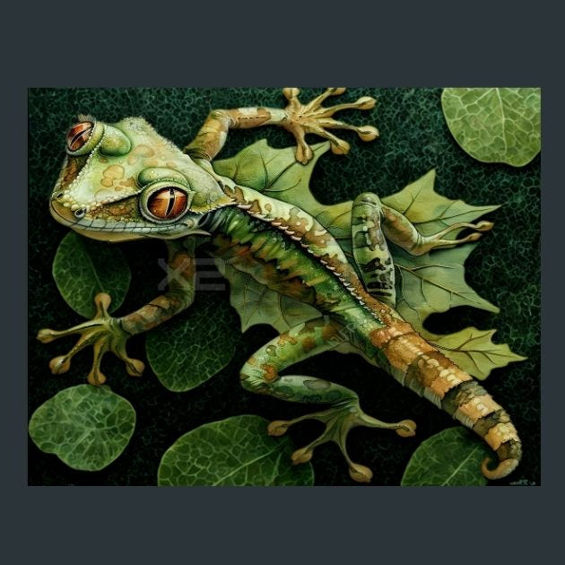 Lizards 23 Metal Wall Art and Desktop Mouse Pad by X2Metal
