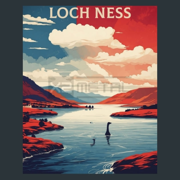 Loch Ness Invernessshire United Kingdom Metal Wall Art and Desktop Mouse Pad by X2Metal