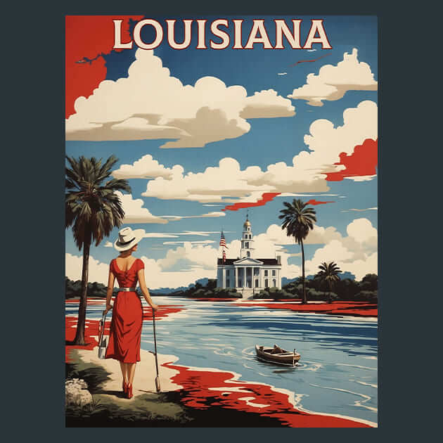 Louisiana Metal Wall Art and Desktop Mouse Pad by X2Metal
