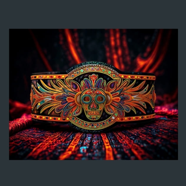 Luchadores Bodybuilding 1 Metal Wall Art and Desktop Mouse Pad by X2Metal