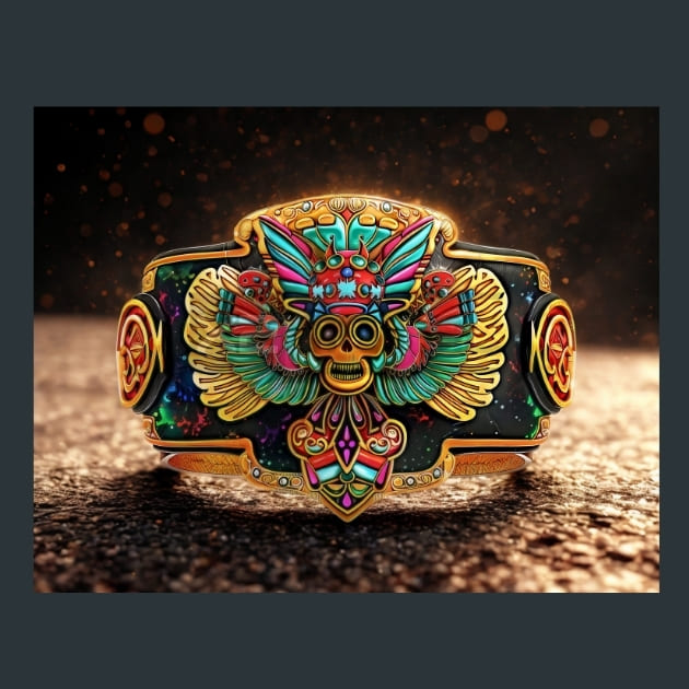 Luchadores Bodybuilding 2 Metal Wall Art and Desktop Mouse Pad by X2Metal