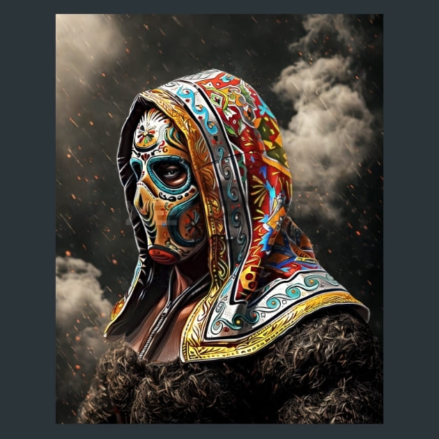 Luchadores Bodybuilding 4 Metal Wall Art and Desktop Mouse Pad by X2Metal