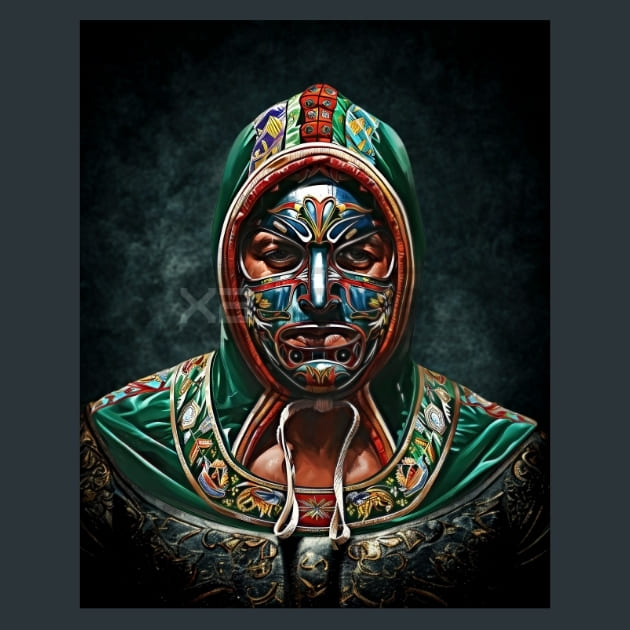 Luchadores Bodybuilding 7 Metal Wall Art and Desktop Mouse Pad by X2Metal