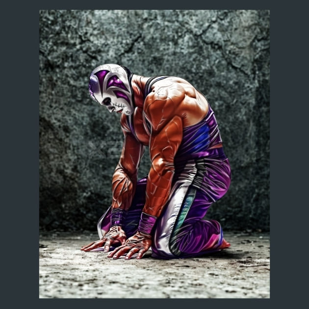 Luchadores Bodybuilding 9 Metal Wall Art and Desktop Mouse Pad by X2Metal