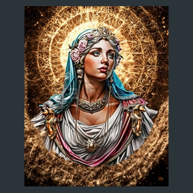 Lucina - Born Under Blessing Metal Wall Art and Desktop Mouse Pad by X2Metal