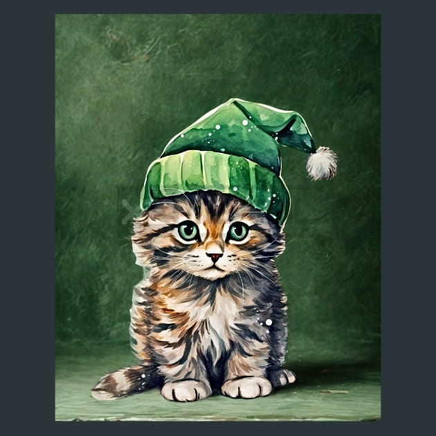 Mad Merry Cat 3 Metal Wall Art and Desktop Mouse Pad by X2Metal