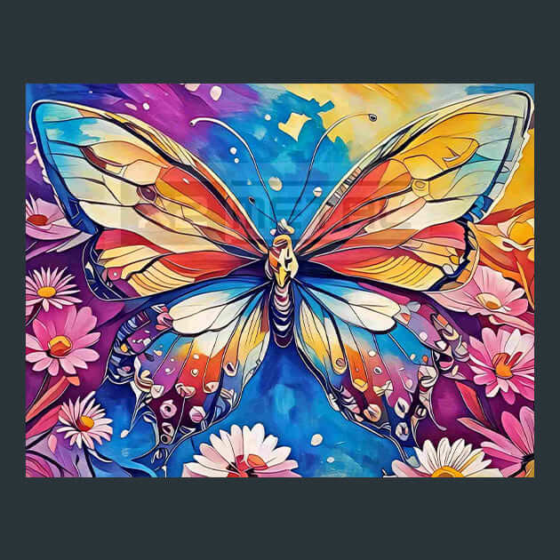 Magical Butterfly Musset Metal Wall Art and Desktop Mouse Pad by X2Metal