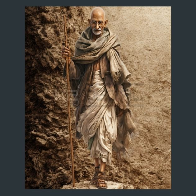 Mahatma-Gandhi-Metal-Prints