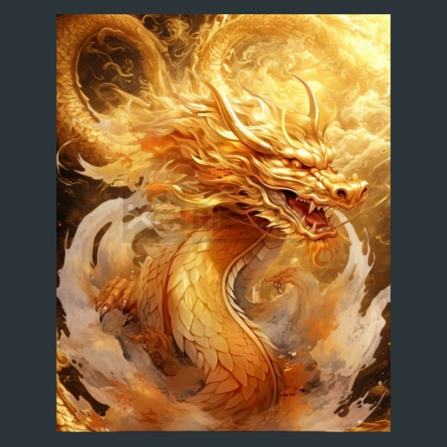 Majestic_Golden_Dragons_15_metal_prints_posters_mouse_pads