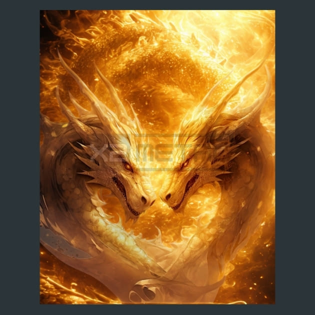 Majestic_Golden_Dragons_24_metal_prints_posters_mouse_pads