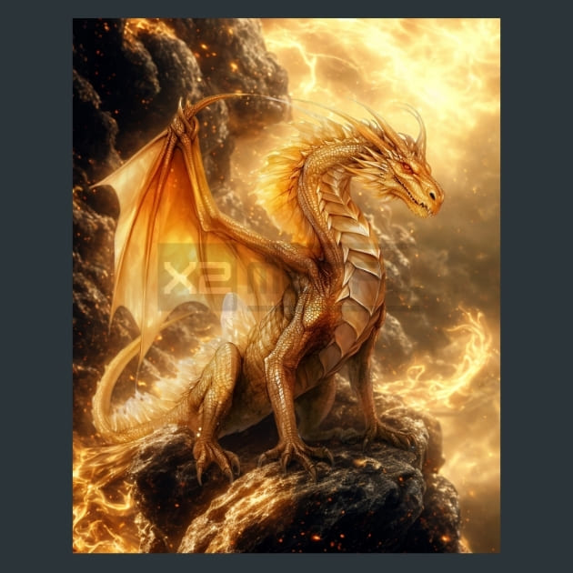 Majestic_Golden_Dragons_27_metal_prints_posters_mouse_pads