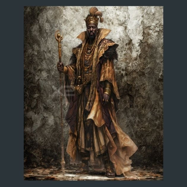 Mansa Musa Metal Wall Art and Desktop Mouse Pad by X2Metal