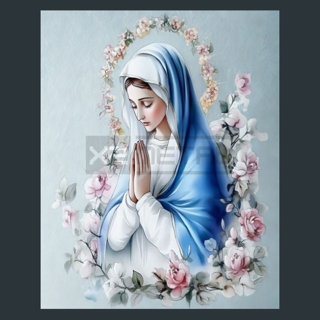 Mary-Prayer-8-Metal-Prints