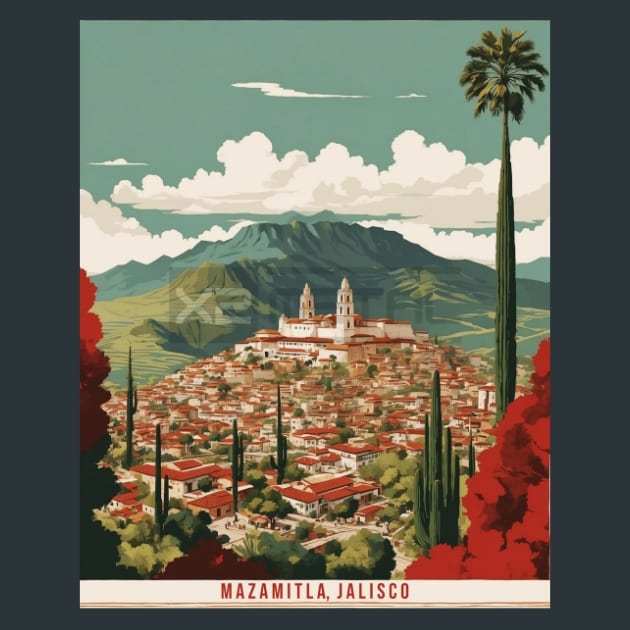Mazamitla Jalisco Mexico Metal Prints Posters and Mouse Pads