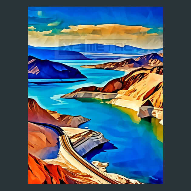 Mead Landscape Metal Wall Art and Desktop Mouse Pad by X2Metal