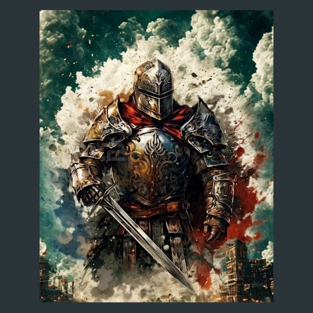 Medieval Knight Metal Prints, Posters and Mouse Pads