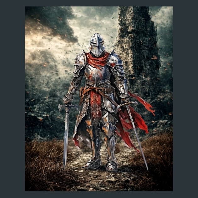 Medieval Knight Metal Prints, Posters and Mouse Pads