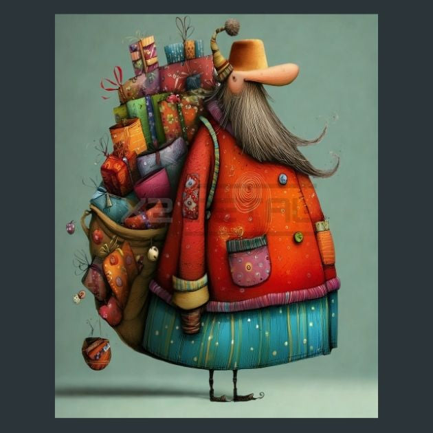 Merry-Santa-2-Metal-Prints