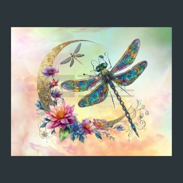Metal Dragonfly Metal Wall Art and Desktop Mouse Pad by X2Metal