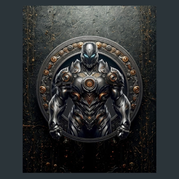 Metal Elemental Avatar Metal Wall Art and Desktop Mouse Pad by X2Metal