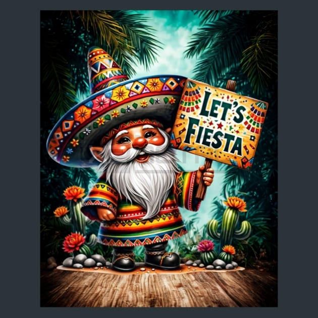 Mexican Gnomes 15 Metal Wall Art and Desktop Mouse Pad by X2Metal
