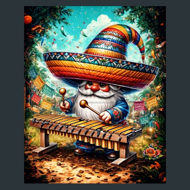 Mexican Gnomes 28 Metal Wall Art and Desktop Mouse Pad by X2Metal