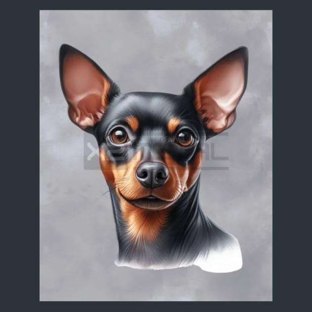 Miniature Pinscher Metal Wall Art and Desktop Mouse Pad by X2Metal