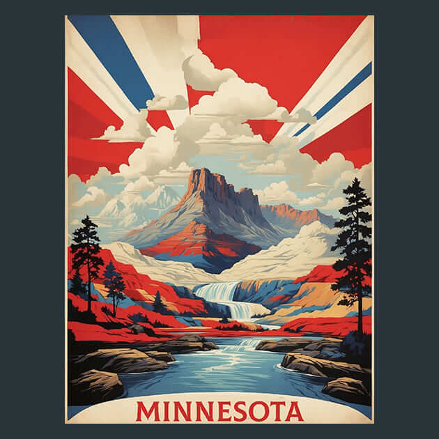 Minnesota Metal Wall Art and Desktop Mouse Pad by X2Metal