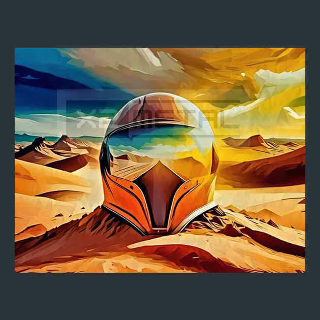 Mirage Helm – Metal Print &amp; Mouse Pad | ChromaLuxe | Made in Iowa USA