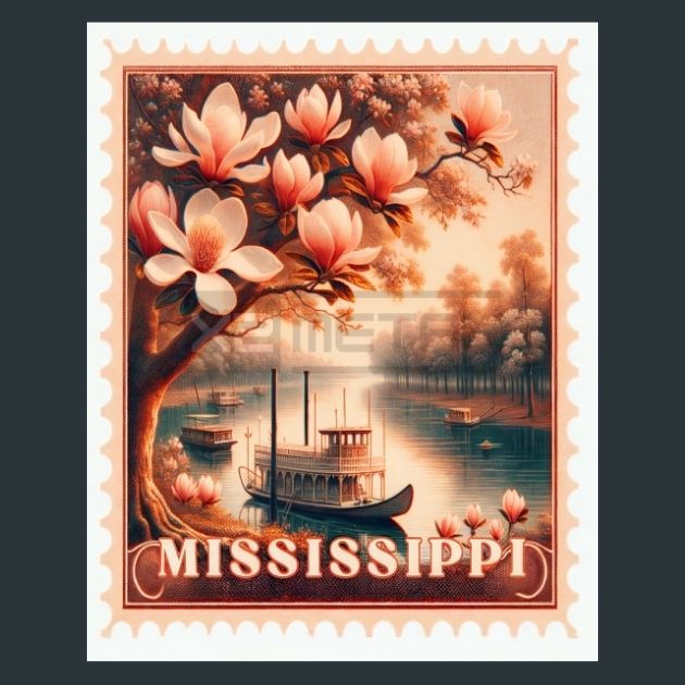 Mississippi-Stamp-Metal-Prints