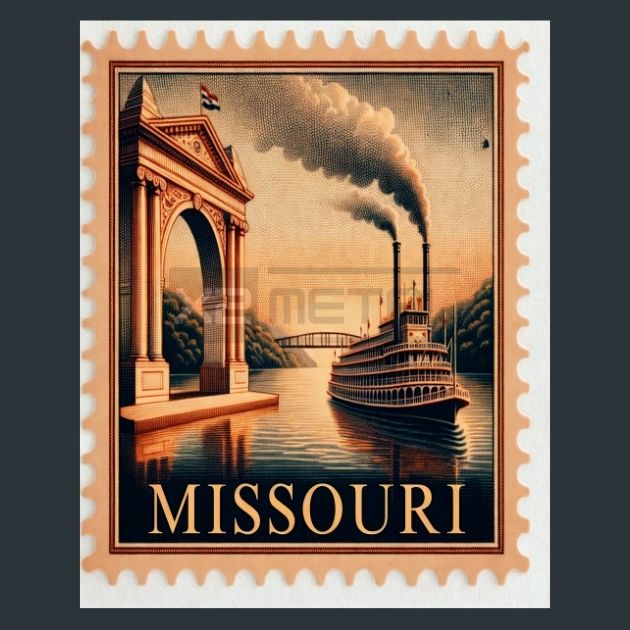 Missouri-Stamp-Metal-Prints