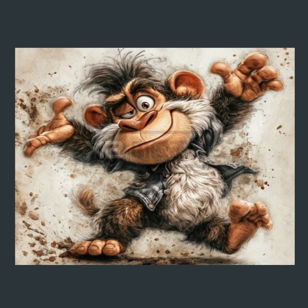 Monkey-3-Metal-Prints