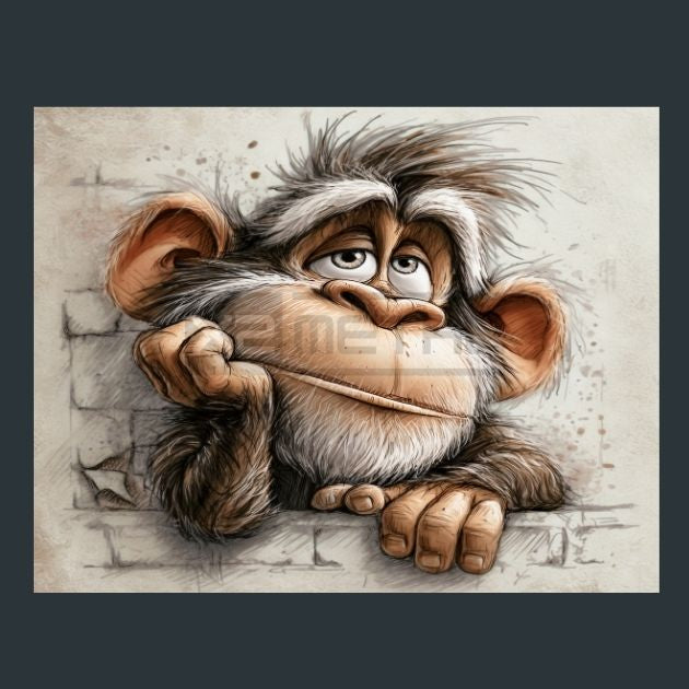 Monkey-5-Metal-Prints