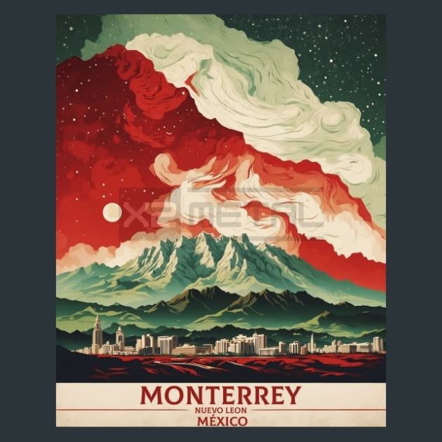Monterrey Nuevo Leon Mexico Metal Prints Posters and Mouse Pads