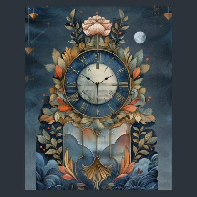 Moon Over Water Metal Wall Art and Desktop Mouse Pad by X2Metal