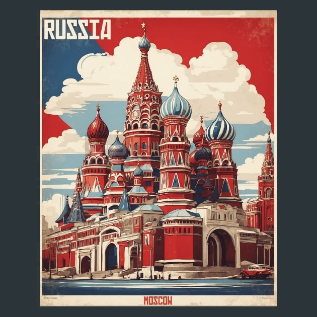 Moscow Russia Metal Prints Posters and Mouse Pads