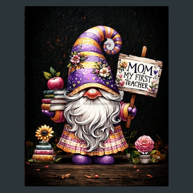 Mother’s Day Gnomes 12 Metal Wall Art and Desktop Mouse Pad by X2Metal