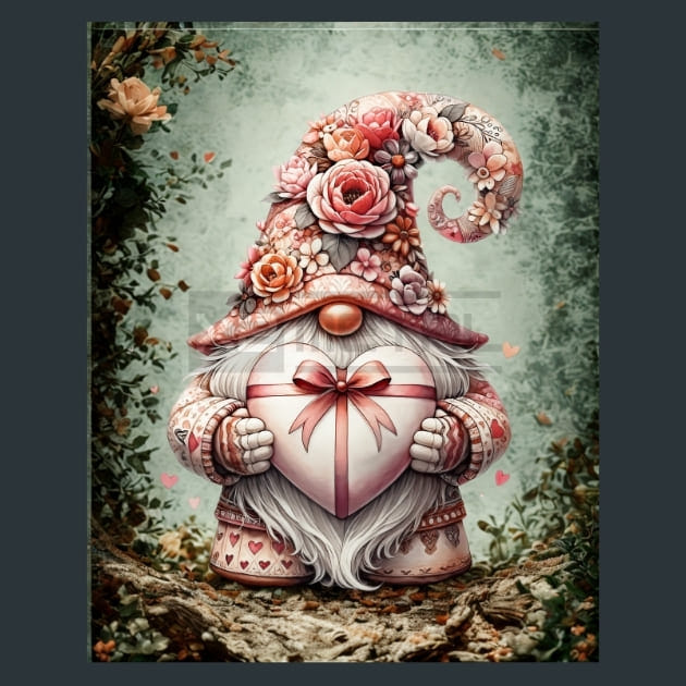 Mother’s Day Gnomes 1 Metal Wall Art and Desktop Mouse Pad by X2Metal