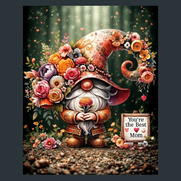 Mother’s Day Gnomes 20 Metal Wall Art and Desktop Mouse Pad by X2Metal