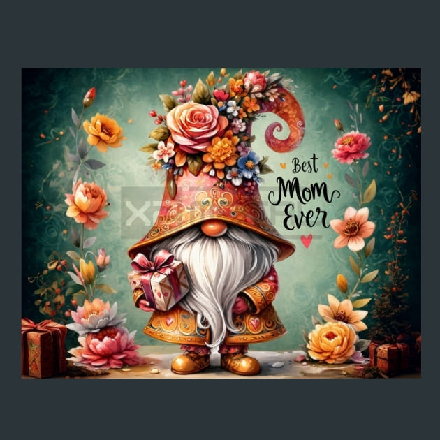 Mother’s Day Gnomes 27 Metal Wall Art and Desktop Mouse Pad by X2Metal