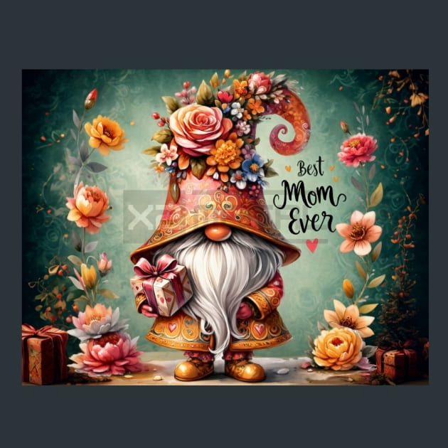 Mother’s Day Gnomes 27 Metal Wall Art and Desktop Mouse Pad by X2Metal