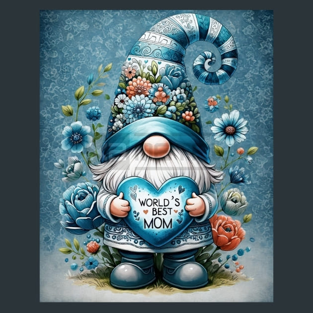 Mother’s Day Gnomes 6 Metal Wall Art and Desktop Mouse Pad by X2Metal